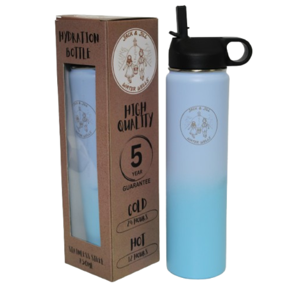Stainless Steel Hydration Water Bottle - Thermo Lock Technology